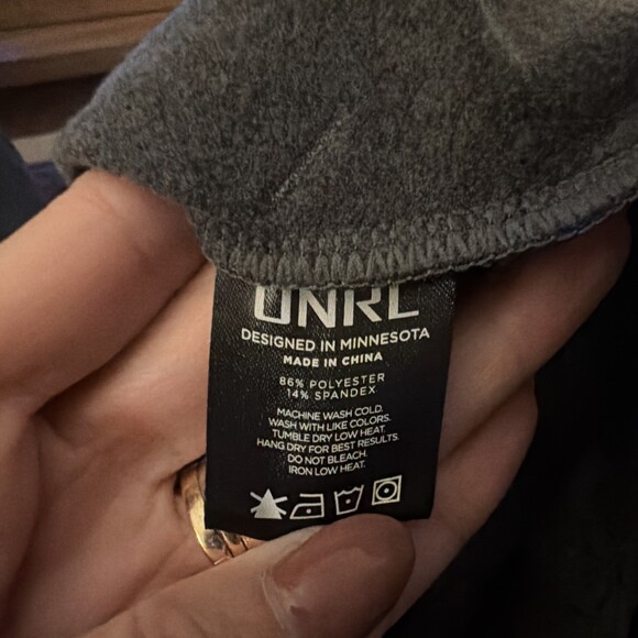 UNRL Crossover Hoodie II Gray Fleece Mens 3XL Pullover - Picture 8 of 9